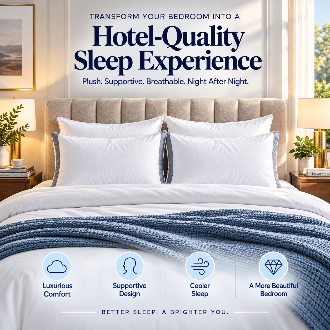 Gusseted Bed Pillows