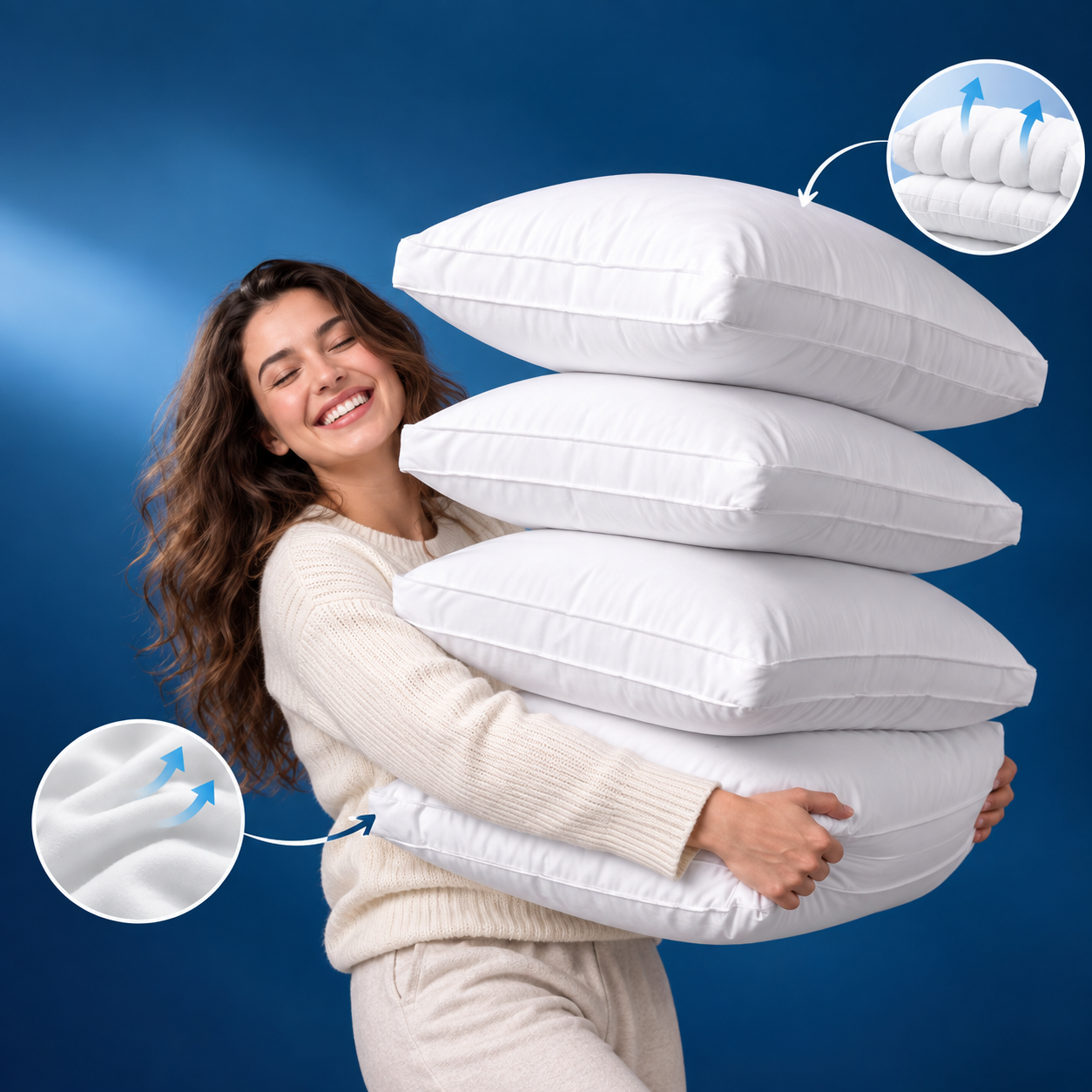 Gusseted Bed Pillows