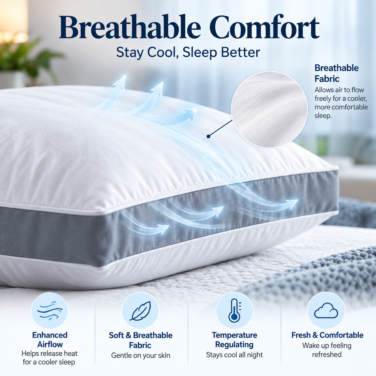 Gusseted Bed Pillows